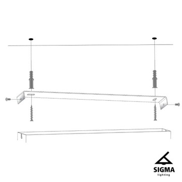 SIGMA LED ARGON 2-круглый золотисто-бежевый потолочный светильник Элегантный и современный Pl