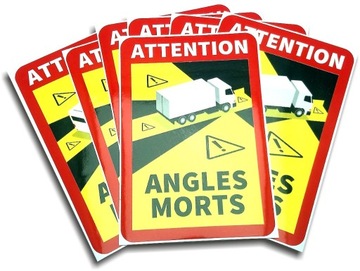 Наклейки ANGLES MORTS слепые зоны Франция TIR 40 шт.