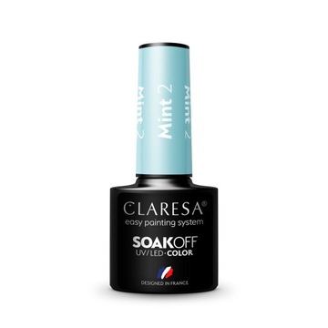 CLARESA lakier hybrydowy MINT 2 UV/LED 5g