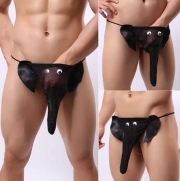 Мужские стринги, нижнее белье, хобот слона, костюм слона