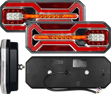 LAMPA TYLNA ZESPOLONA LED DYNAMICZNY KIERUNEK KPL