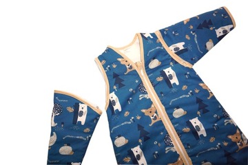 СПАЛЬНЫЙ МЕШОК УТЕПЛЕННЫЙ НА НОЖКАХ И РУКАВАХ 104-122 М