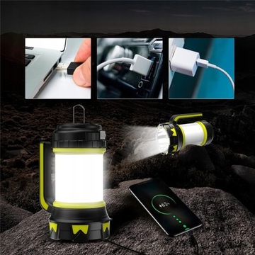 АККУМУЛЯТОРНЫЙ СВЕТОДИОДНЫЙ ФОНАРЬ МОЩНЫЙ ПОИСК POWERBANK TOURIST С КРЮКОМ