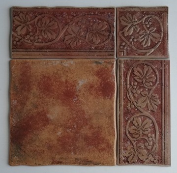 ТЕРРАКОТ ИЗ РУЧНОЙ ПЛИТКИ 60Х60 ЛОПУЧНЫЙ ПОЛ