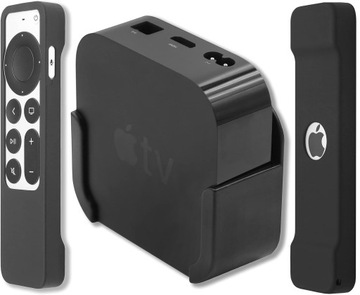 UCHWYT ŚCIENNY APPLE TV 4K HD DO TELEWIZORA + PILOT + PASEK NA NADGARSTEK