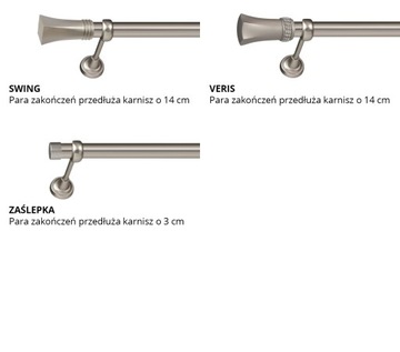 Карниз одинарный 25 мм 250 см для туннельного занавеса