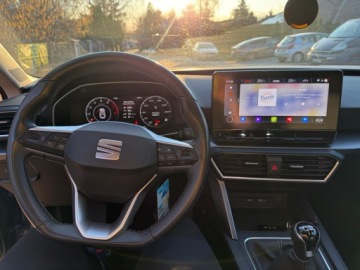 Seat Leon IV Hatchback 1.0 EcoTSI 90KM 2022 Seat Leon kombi, 1,0 TSI, bogate wyposażenie, niski przebieg, serwisowany, zdjęcie 8