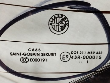 ЗАДНЕЕ СТЕКЛО ALFA ROMEO GIULIETTA ORIGINAL | ДОСТАВКА