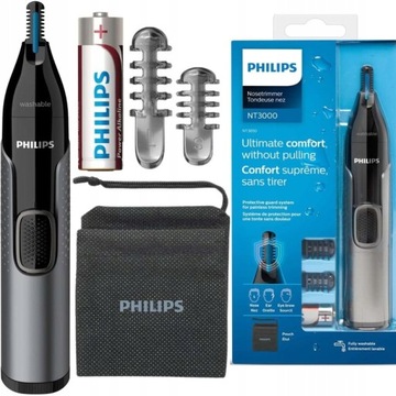 ТРИМЕР PHILIPS CLIMER ДЛЯ УШЕЙ, НОСА, БРОВЕЙ + ЧЕХОЛ