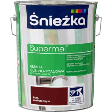 ŚNIEŻKA Supermal Emalia Olejno-ftalowa mahoń 5 L