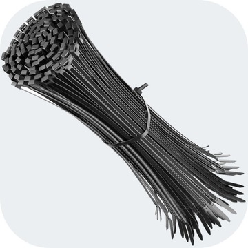 ЧЕРНЫЕ КАБЕЛЬНЫЕ СВЯЗКИ ДЛИННЫЕ СВЯЗИ 7,0х400 мм КАБЕЛЬНЫЕ СВЯЗКИ