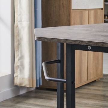 Biurko narożne L metalowe do biura gracza loft