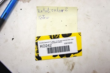 KO242 PORSCHE CAYENNE 7L 4.5 KOLEKTOR KATALYZÁTOR