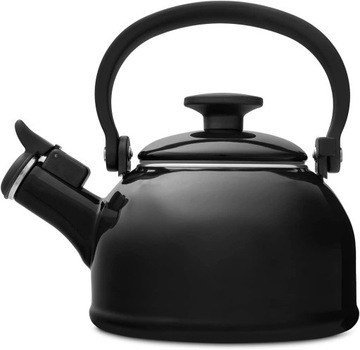 FORCHETTO CZAJNIK EMALIOWANY CZARNY RETRO 1,6 L