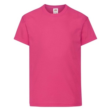 DZIECIĘCA KOSZULKA FRUIT OF THE LOOM FUCHSIA 152