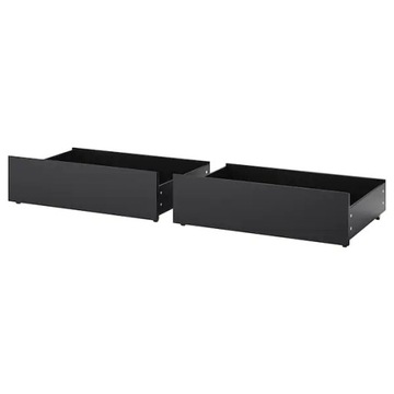 IKEA MALM Pojemnik na pościel czarnobrąz 200 cm