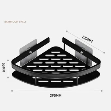 ПОЛКА ДЛЯ ВАННОЙ LOFT УГЛОВАЯ ДЛЯ ДУША 1 ШТ.