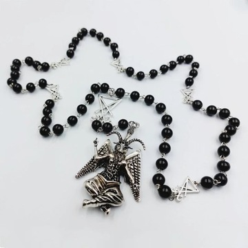 Baphomet różaniec/tajemniczy różaniec/Baphomet różaniec/Baphomet naszyjnik