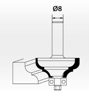 Профильная фреза по дереву, карбид вольфрама