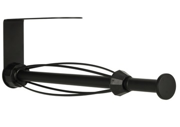 UCHWYT WIESZAK NA RĘCZNIK PAPIEROWY KUCHENNY CZARNY MAT LOFT MATOWY LOFTOWY