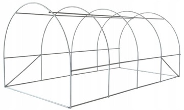 ФОЛЬГОВЫЙ ТУННЕЛЬ садовая пленочная теплица 4х2,5х2м стелеарз + пленка ЗЕЛЕНАЯ