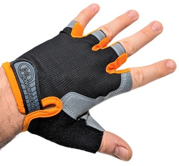 ЛЕТНИЕ ВЕЛОСИПЕДНЫЕ ПЕРЧАТКИ, КОРОТКИЕ БЕЗ ПАЛЬЦЕВ, С ГЕЛЕВЫМИ ВСТАВКАМИ