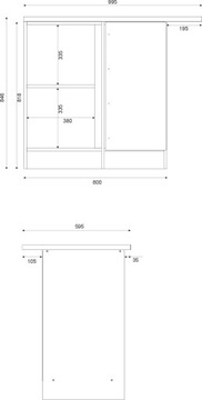 Шкаф ELIZA EZ18, дуб венге/риека светлый, LIVEO, БЕСПЛАТНО, 24Ч