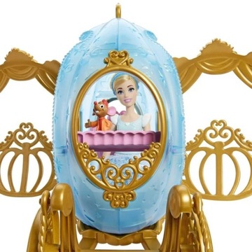 Принцессы Диснея Mattel кукла ЗОЛУШКА + коляска 60 см HLX35