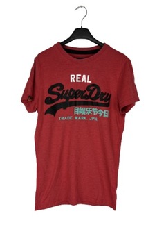 Superdry Czerwony T-Shirt Męski