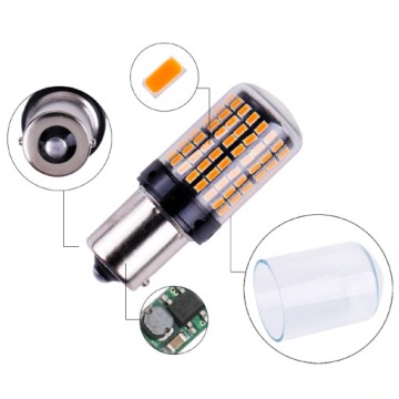 P21W LED 144 4014 BA15S 1156 CANBUS ОРАНЖЕВЫЙ