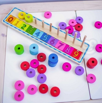 Пазл Обучение счету и цветам Монтессори 54 детали