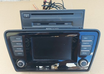 SKODA OCTAVIA III RADIO NAWIGACJA WYŚWIETLACZ EKRAN CZYTNIK NAVI SD