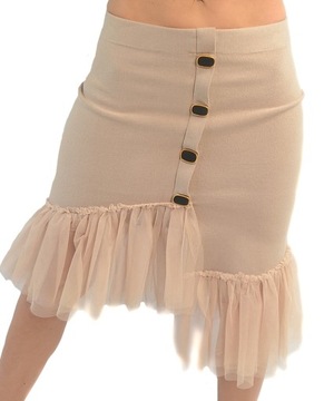 Эластичная ЮБКА с рюшами