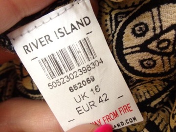 42 RIVER ISLAND WZORZYSTY KOMBINEZON K1070