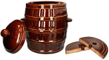 БОЧКА КЕРАМИЧЕСКАЯ 12 СБОРНИКОВ ОГУРЦОВ, КАПУСТЫ, КАМНЕЙ