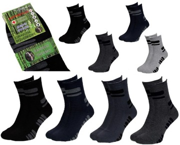 8x SKARPETY BAMBUSOWE BEZUCISKOWE TERMO 43-47