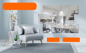 12x САМОКЛЕЯЩИЕСЯ НАКЛЕЙКИ НА ЗЕРКАЛО ПЛИТКИ НАБОР ЗЕРКАЛА ДЛЯ КВАДРАТНОЙ СТЕНЫ