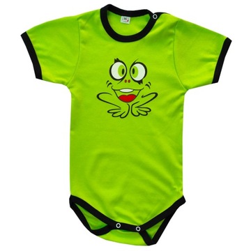 Body krótki rękaw 104 cm Żaba