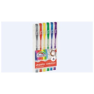 Ручка FIORELLO GEL блискітки 6 шт.