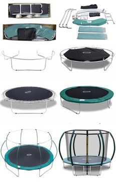 САДОВЫЙ батут 312 СМ, 10 ФУТОВ С СЕТКОЙ И ЛЕСТНИЦЕЙ