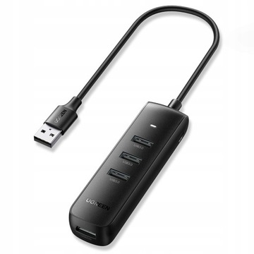 ПЕРЕКЛЮЧАТЕЛЬ USB 3.0 UGREEN USB3.0 X2 5 ГБ/с с USB-концентратором, 3 порта USB, 1 порт USB-C