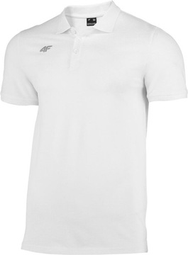 4F ФУТБОЛКА ПОЛО, БЕЛАЯ, 100% ХЛОПОК TSM008B, размер XL