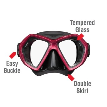 TUSA RT комплект для дайвинга TRAVEL маска сноркель + ласты UF21 L 40-46 сноркелинг