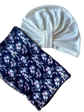 Turban Julia Polska damska chusta+czapka-z bambusa na plażę i na co dzień