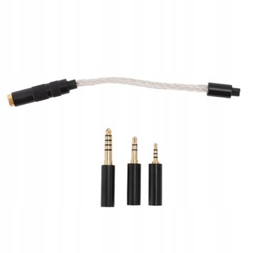 Adapter wtyczki słuchawek 4,4 mm żeński na 2,5 mm 3,5 mm 4,4 mm męski adapt