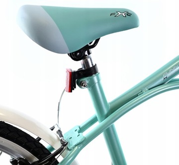 ВЕЛОСИПЕД ДЛЯ ДЕВОЧКИ ДЕТСКИЙ ВЕЛОСИПЕД 20 ДЮЙМОВ, МЯТА, Брызговики, Светоотражатели