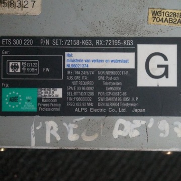 HONDA PRELUDE ANTÉNA ZESILOVAČ 72158-KG3 MK5 BB9 2000