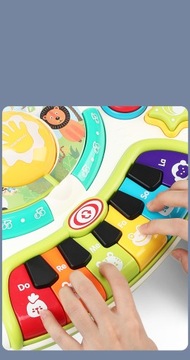 STOLIK MUZYCZNY interaktywny PANEL STOLICZEK EDUKACYJNY BLUETOOTH MIKROFON