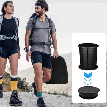 ПОРТАТИВНЫЙ ТУРИСТИЧЕСКИЙ ТУАЛЕТ, ПОХОДНЫЙ ТУАЛЕТ, МОБИЛЬНЫЙ ТУАЛЕТ, СКЛАДНОЙ 2 В 1