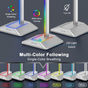 НОВАЯ ПОДСТАВКА ДЛЯ НАУШНИКОВ BEE GAMING USB-концентратор со светодиодной подсветкой RGB